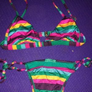 Brazilian Striped Salinas Bikini Set